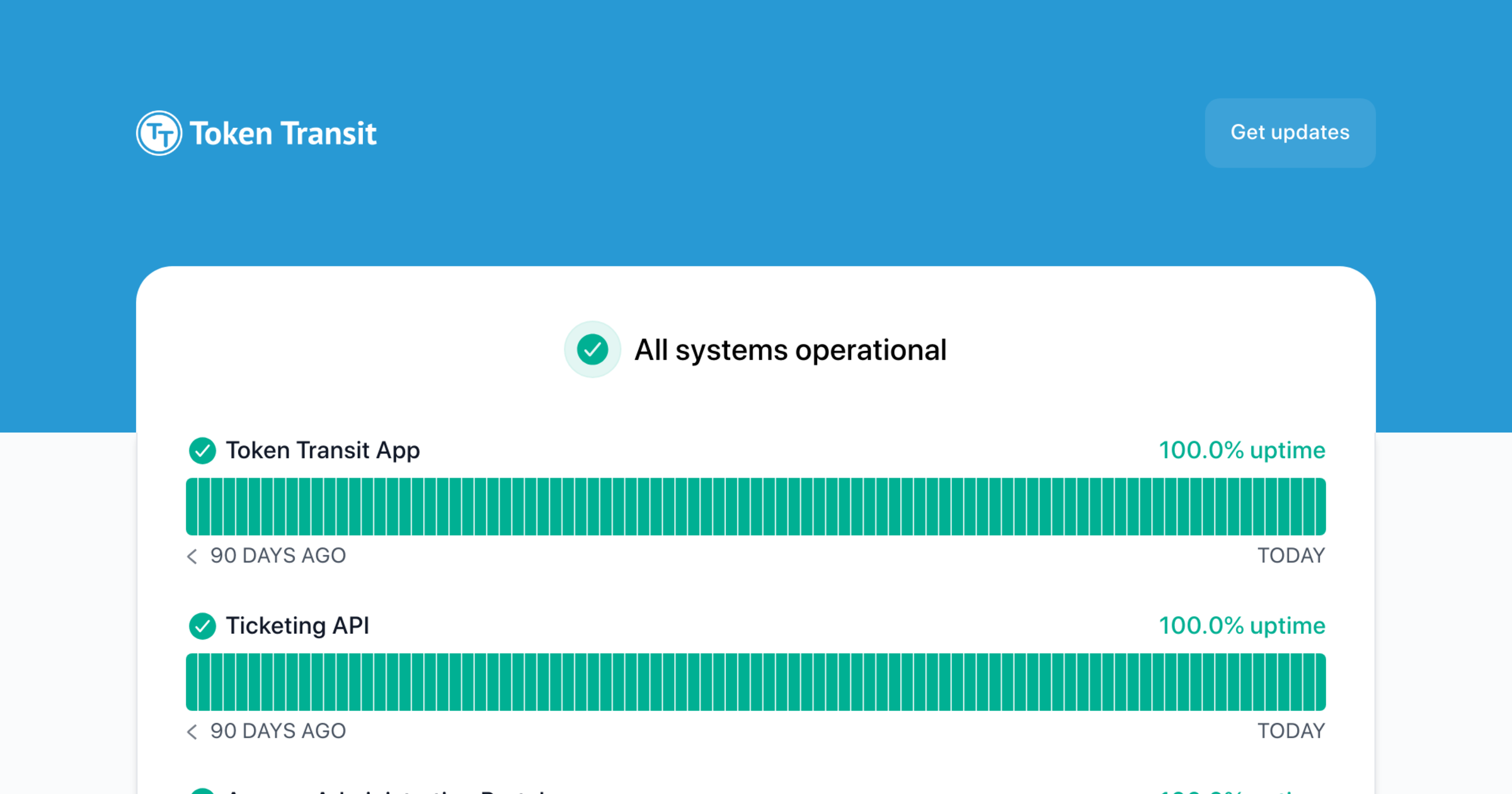 Token Transit - Status